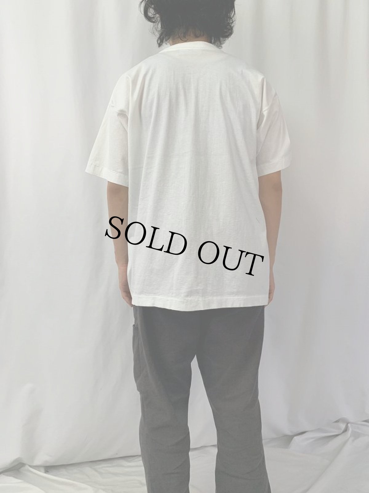 画像4: 80's BOB WADE インディアンフォトプリントTシャツ L (4)