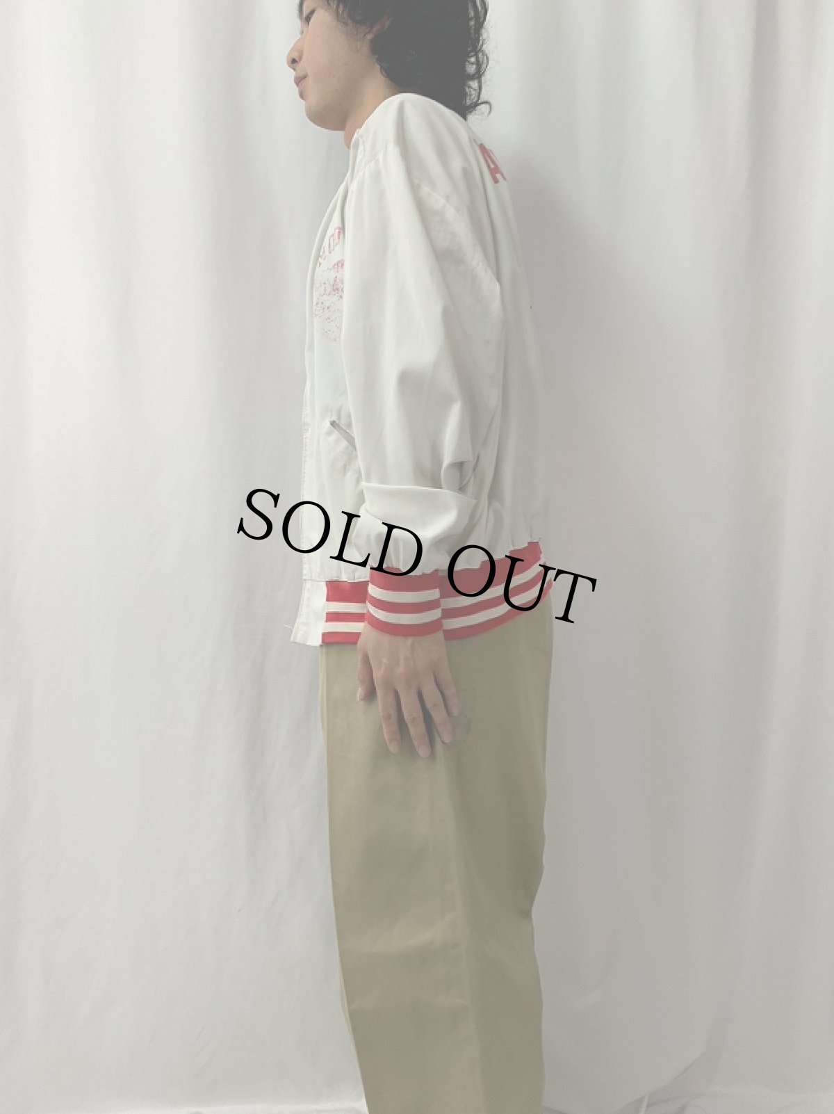 画像3: 50〜60's "SLATINGTON 1375" チェーン刺繍 コットンスポーツジャケット (3)