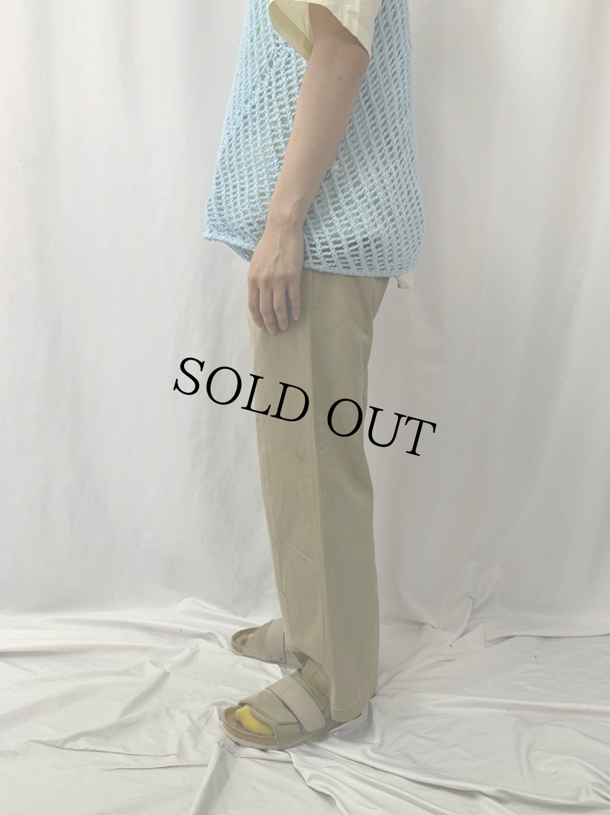 画像3: 70's ギリシャ軍 チノトラウザーズ W30 (3)