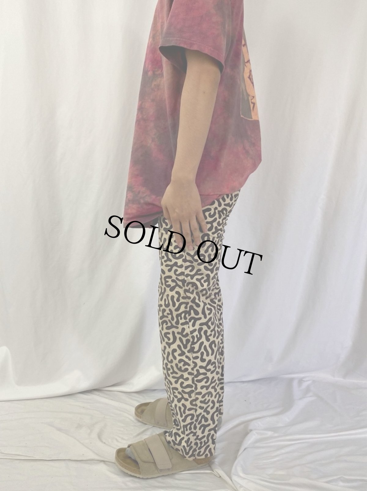 画像3: 70's 韓国 学生軍事訓練用 バクテリア迷彩 HBTパンツ W28 (3)