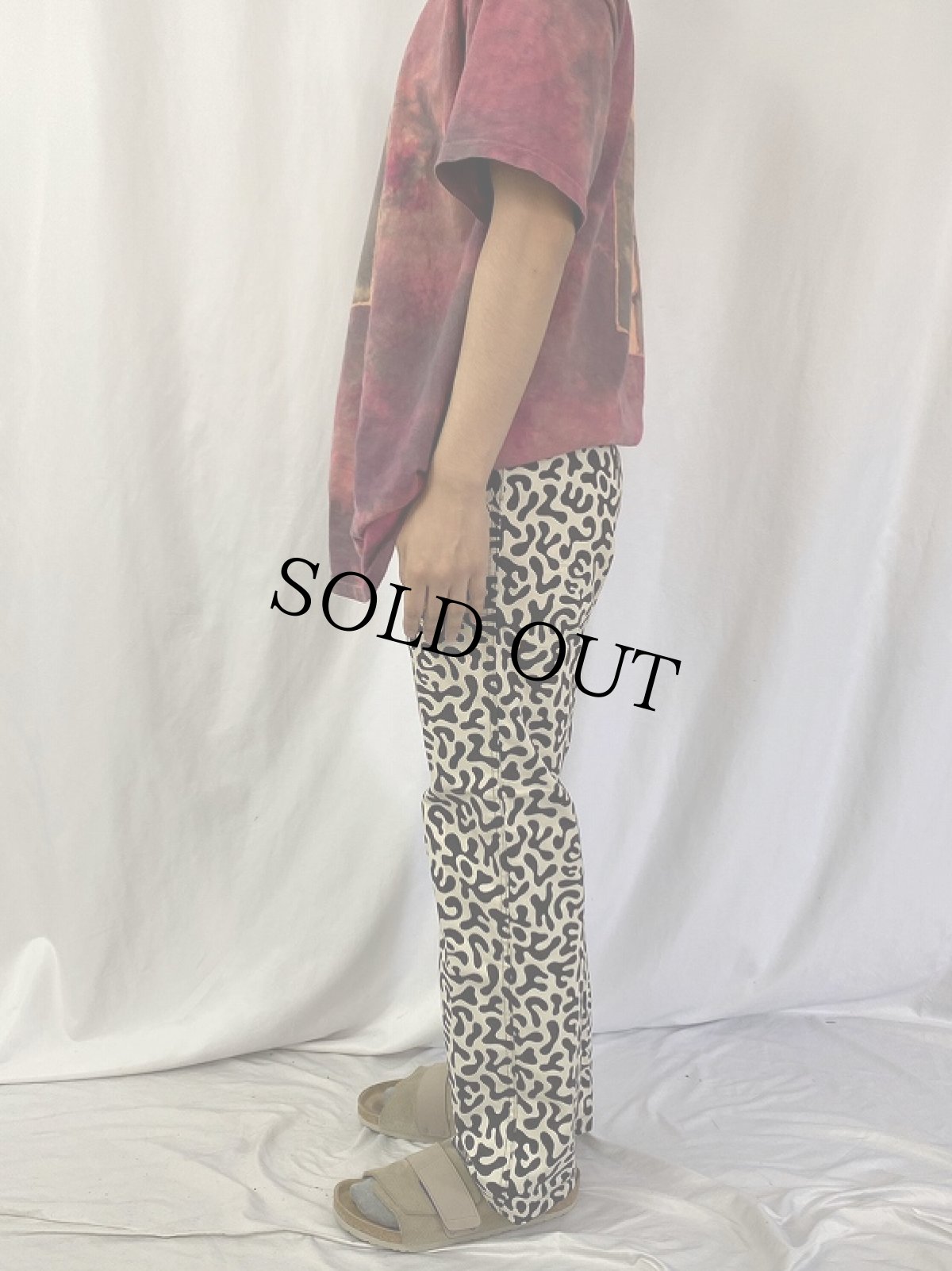 画像3: 70's 韓国 学生軍事訓練用 バクテリア迷彩 HBTパンツ W29 (3)