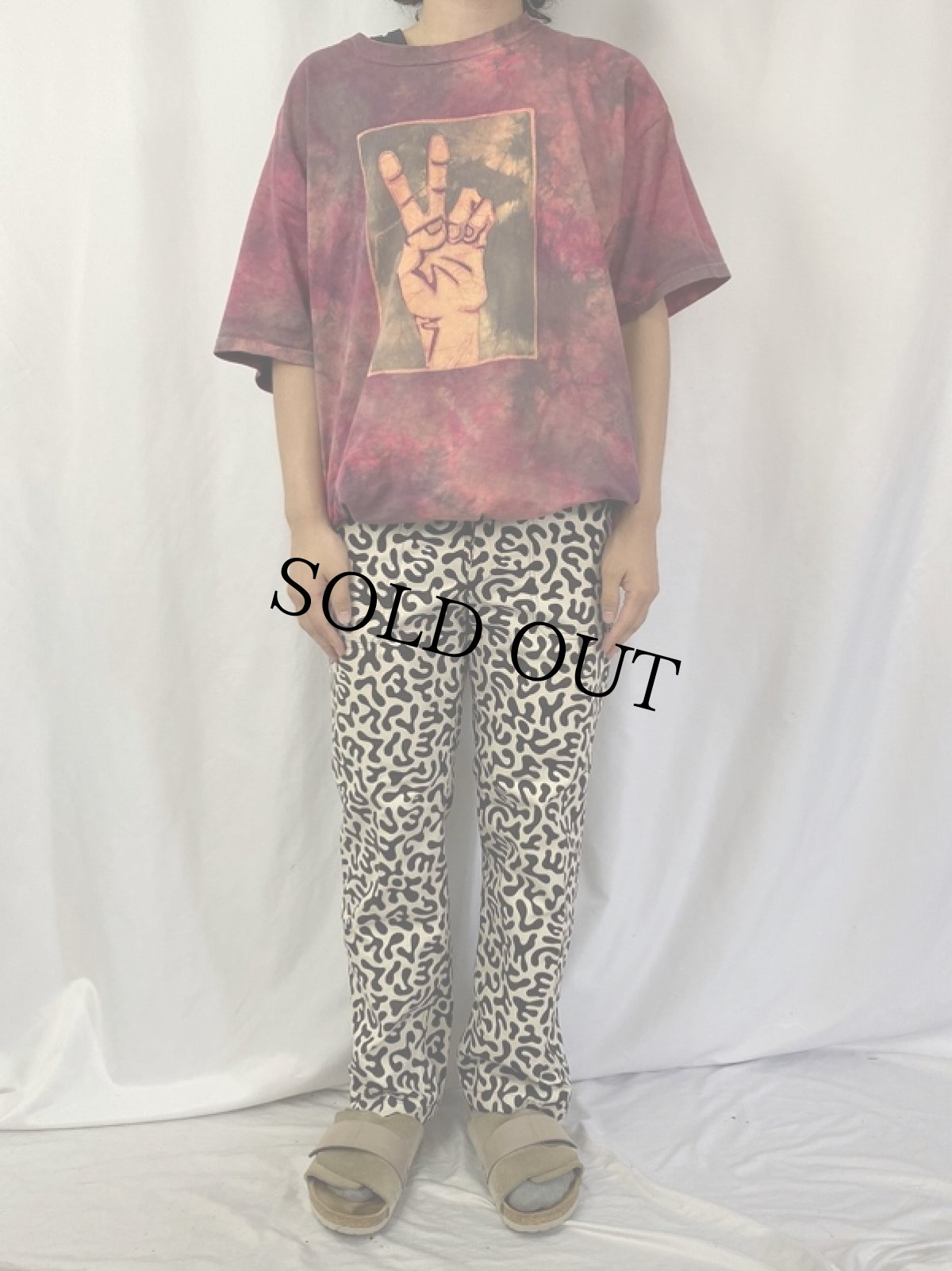 画像2: 70's 韓国 学生軍事訓練用 バクテリア迷彩 HBTパンツ W29 (2)