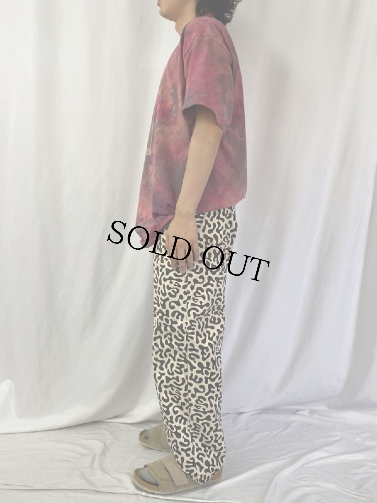 画像3: 70's 韓国 学生軍事訓練用 バクテリア迷彩 HBTパンツ W31 (3)