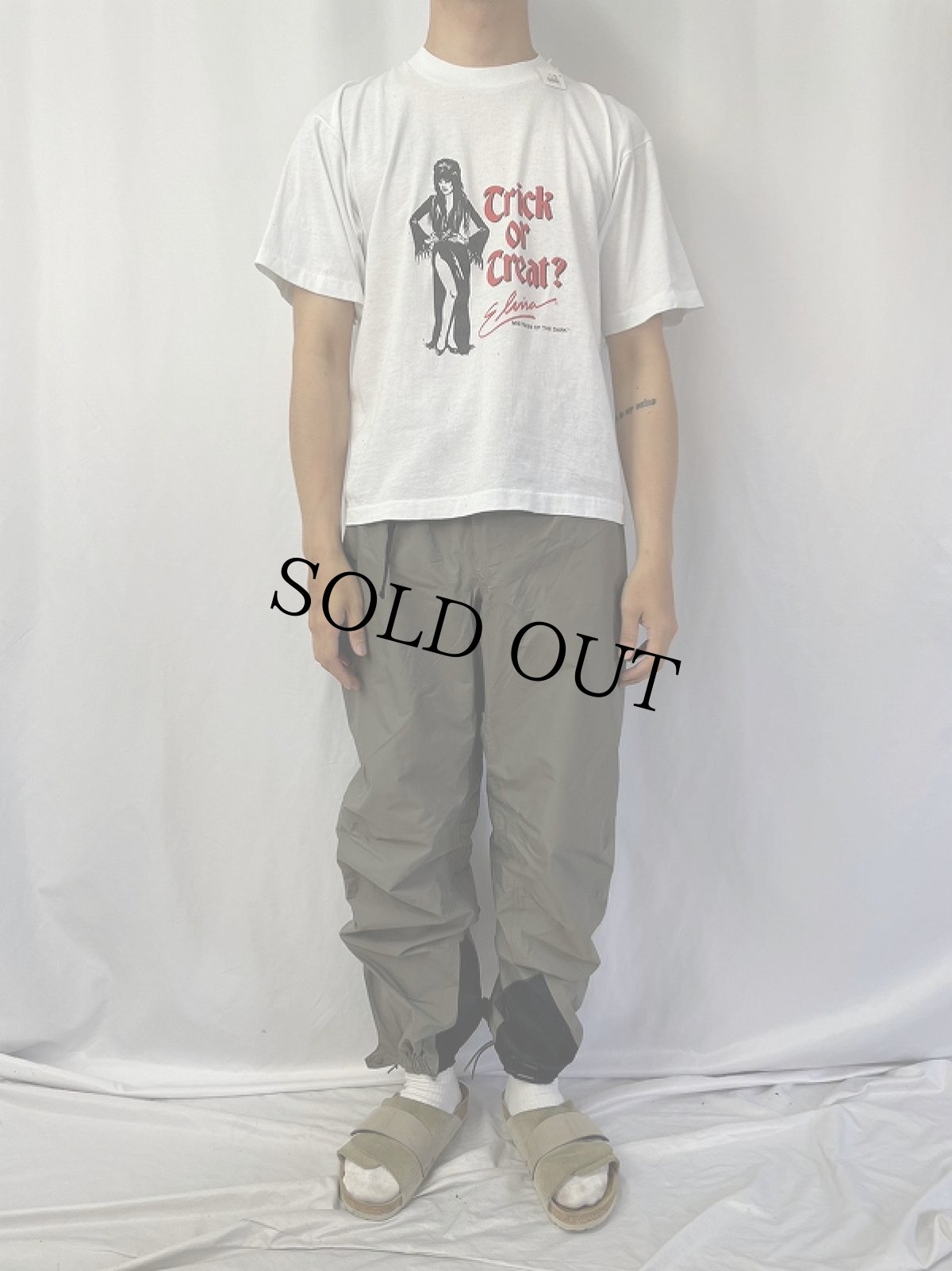 画像2: 80's ELVIRA USA製 "Trick or Treat?" コメディホラー映画Tシャツ L (2)