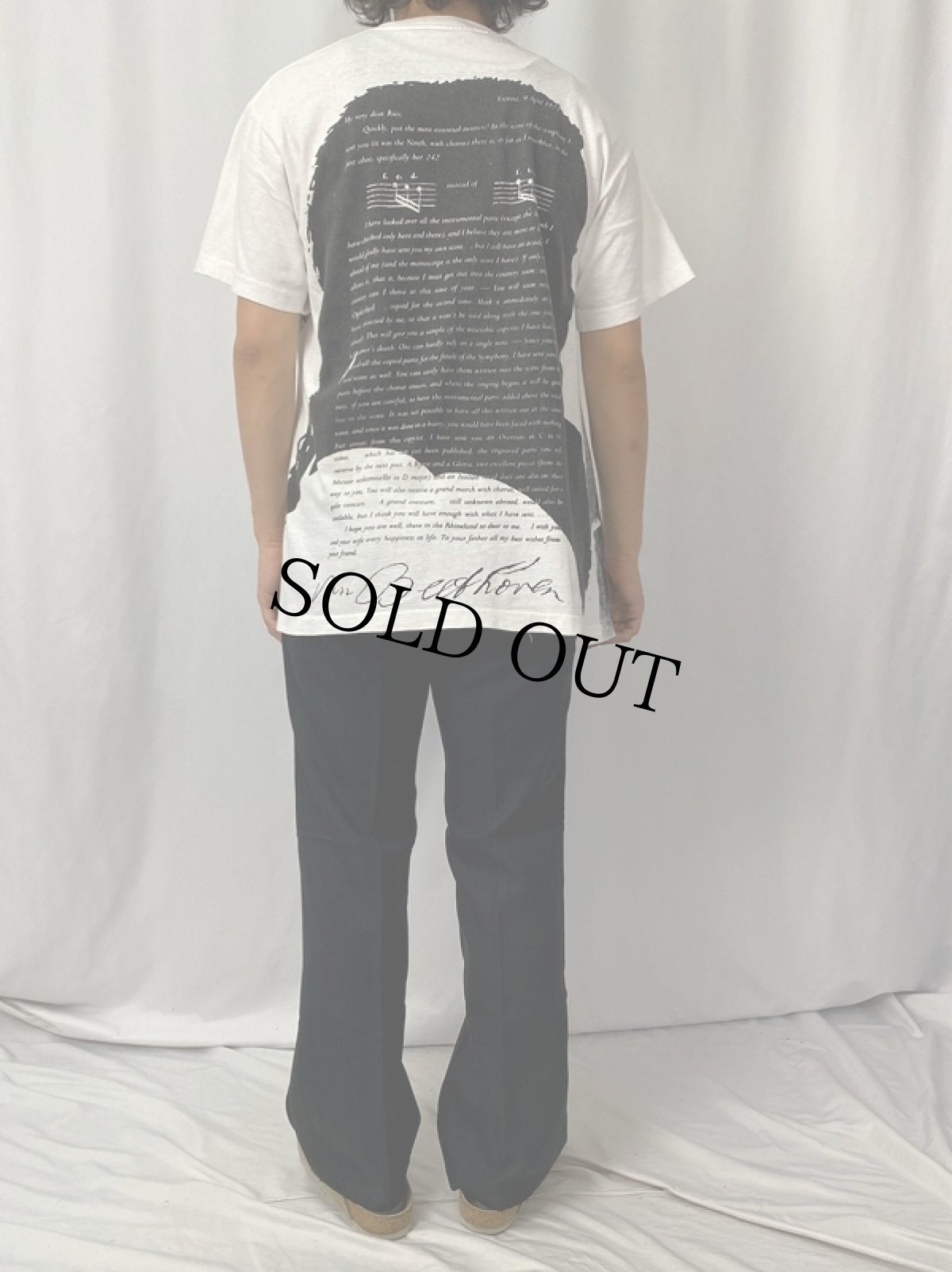 画像4: 90's Ludwig van Beethoven 音楽家 大判プリントTシャツ (4)