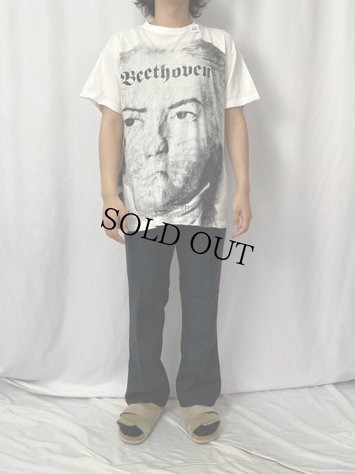 画像2: 90's Ludwig van Beethoven 音楽家 大判プリントTシャツ (2)