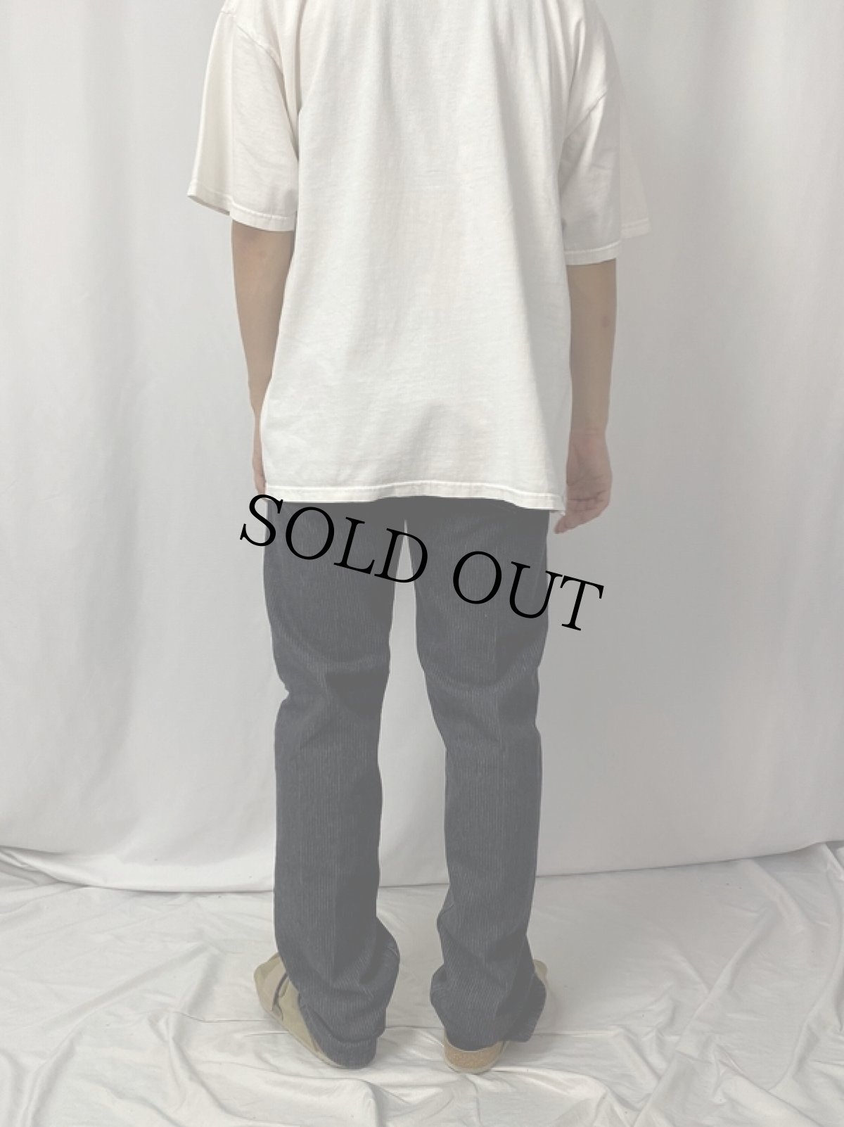 画像4: 90’s Levi's 505-0240 USA製 ストライプ柄 ブラックデニムパンツ W34 (4)