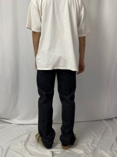 画像4: 90’s Levi's 505-0240 USA製 ストライプ柄 ブラックデニムパンツ W34 (4)