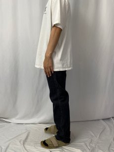 画像3: 90’s Levi's 505-0240 USA製 ストライプ柄 ブラックデニムパンツ W34 (3)