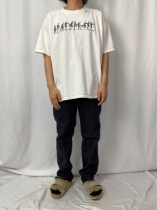 画像2: 90’s Levi's 505-0240 USA製 ストライプ柄 ブラックデニムパンツ W34 (2)