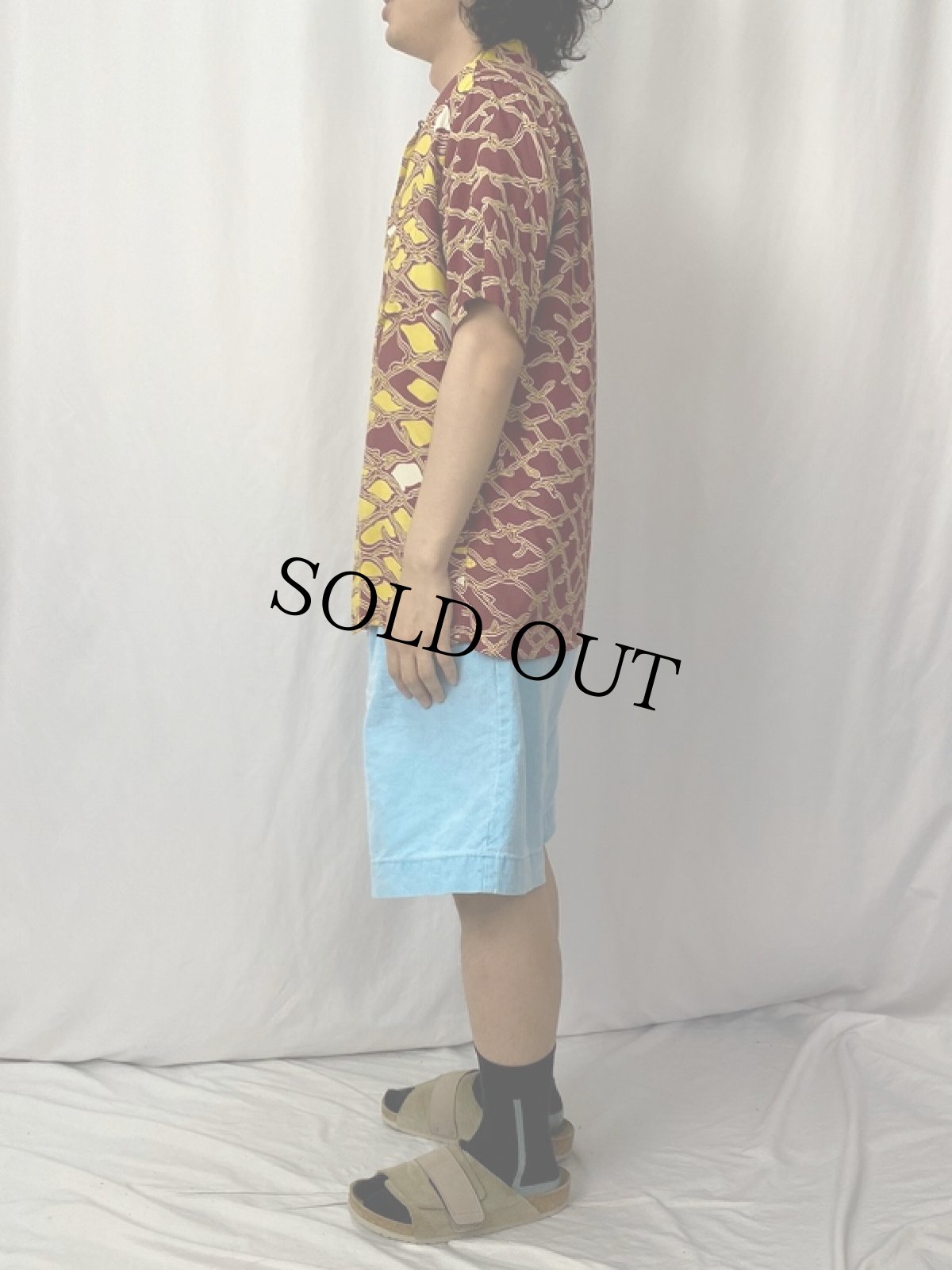 画像3: 50's "抜染" 総柄 レーヨンハワイアンシャツ (3)