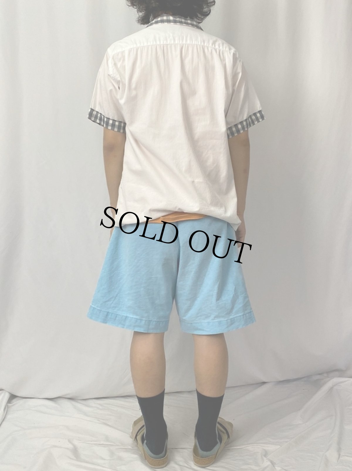 画像4: 50's Lanier コットン×シルク オープンカラーシャツ M (4)