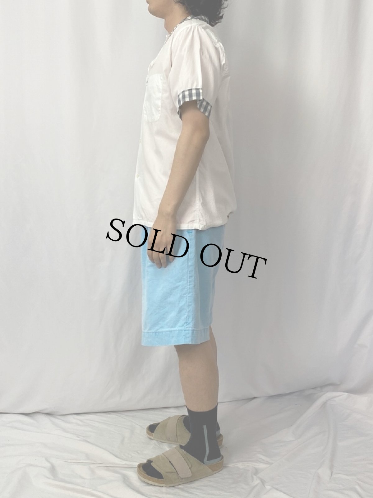 画像3: 50's Lanier コットン×シルク オープンカラーシャツ M (3)