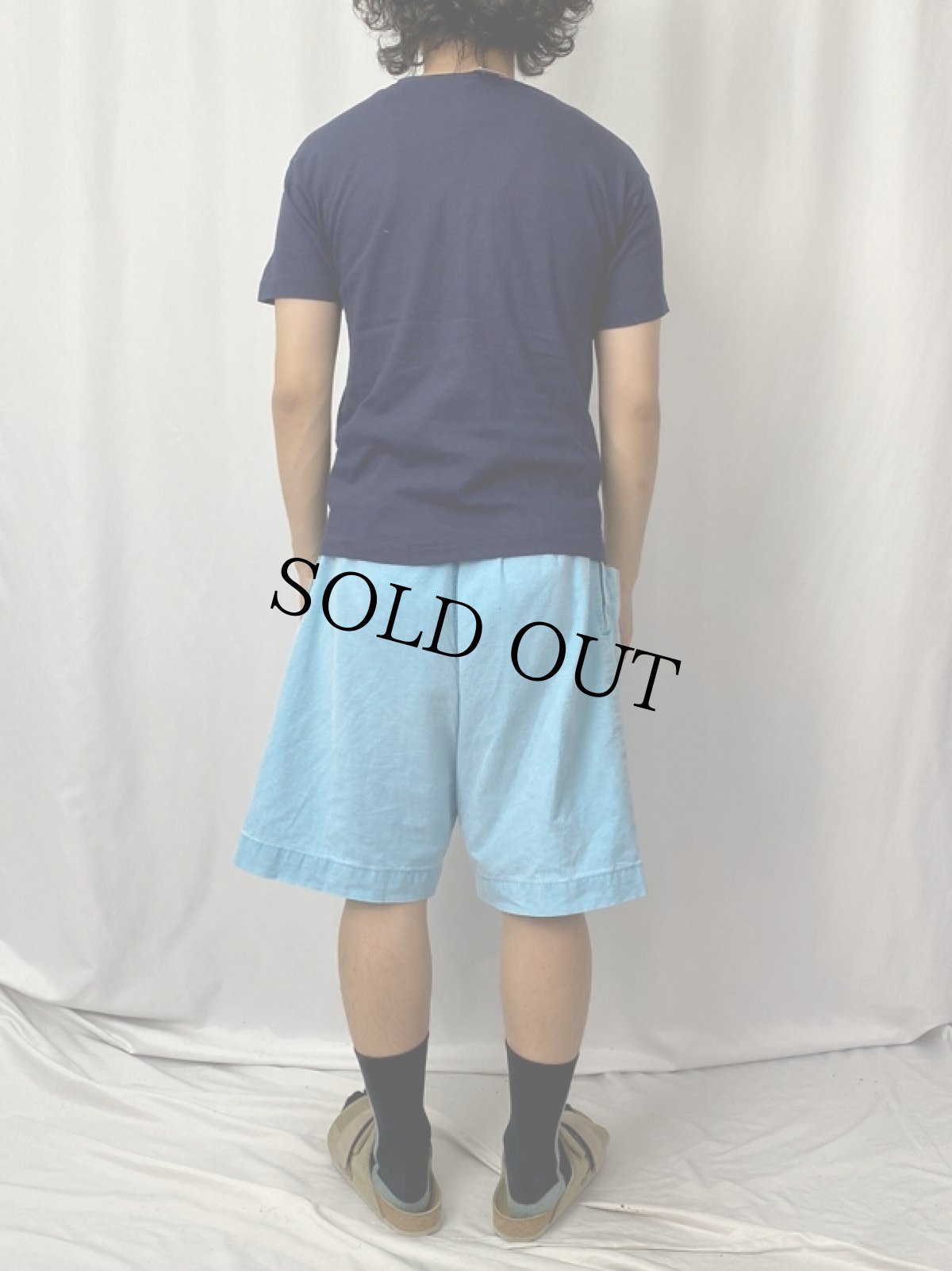 画像4: 70〜80's Champion バータグ USA製 "AFT☆COPE" フロッキープリントTシャツ M (4)