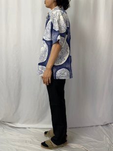 画像3: 70's Sears HAWAIIAN Fashions 総柄 プルオーバーハワイアンシャツ (3)