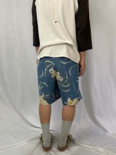 画像4: 90's POLO Ralph Lauren USA製 花柄 2タック コットン×リネンショーツ SIZE36 (4)