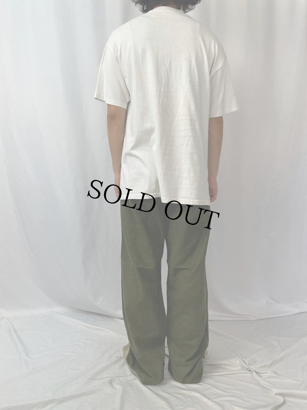 画像4: 90's BADBOB USA製 "SCREAMING DEAD MAN" アートプリントTシャツ L (4)