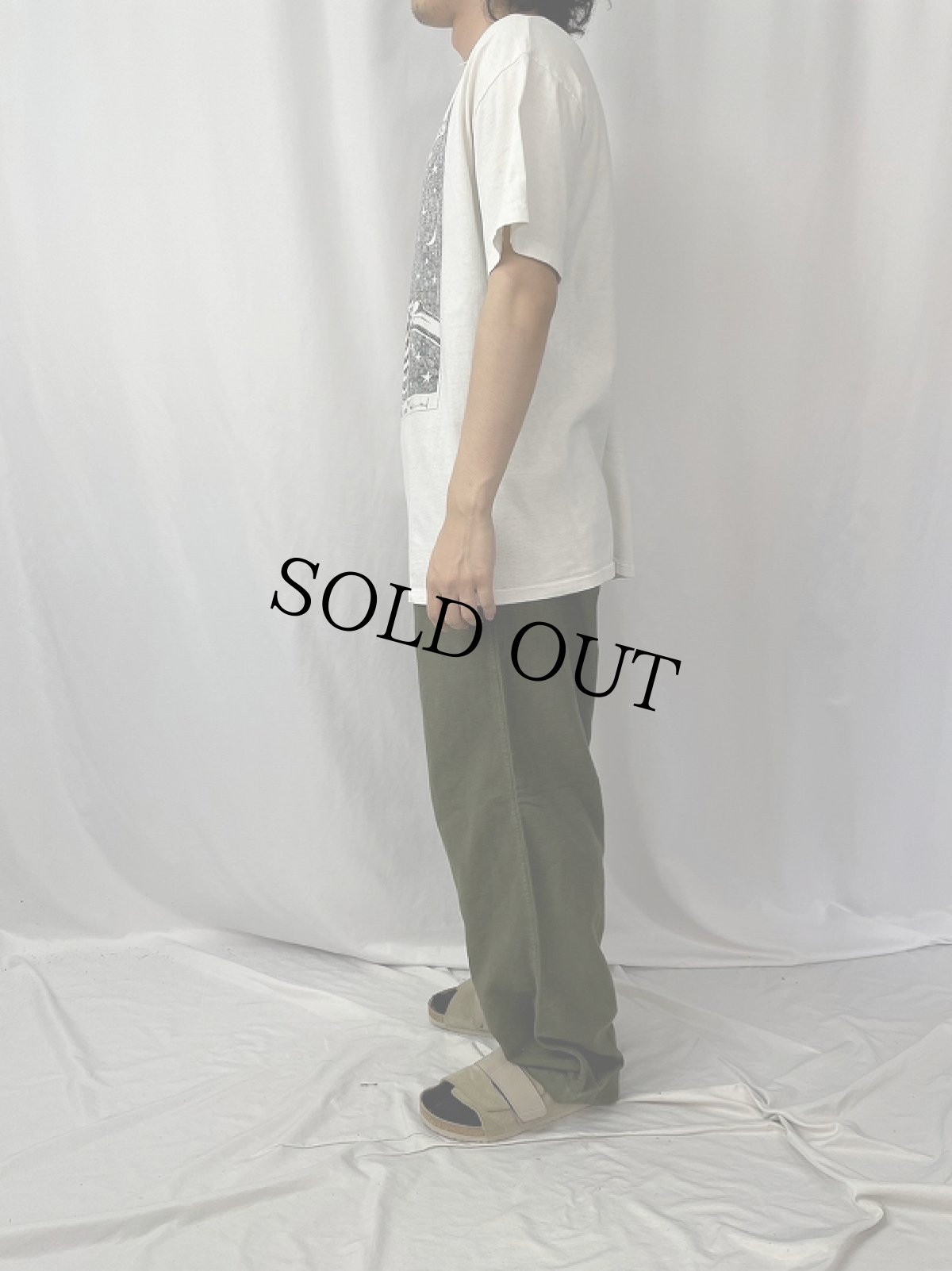 画像3: 90's BADBOB USA製 "SCREAMING DEAD MAN" アートプリントTシャツ L (3)