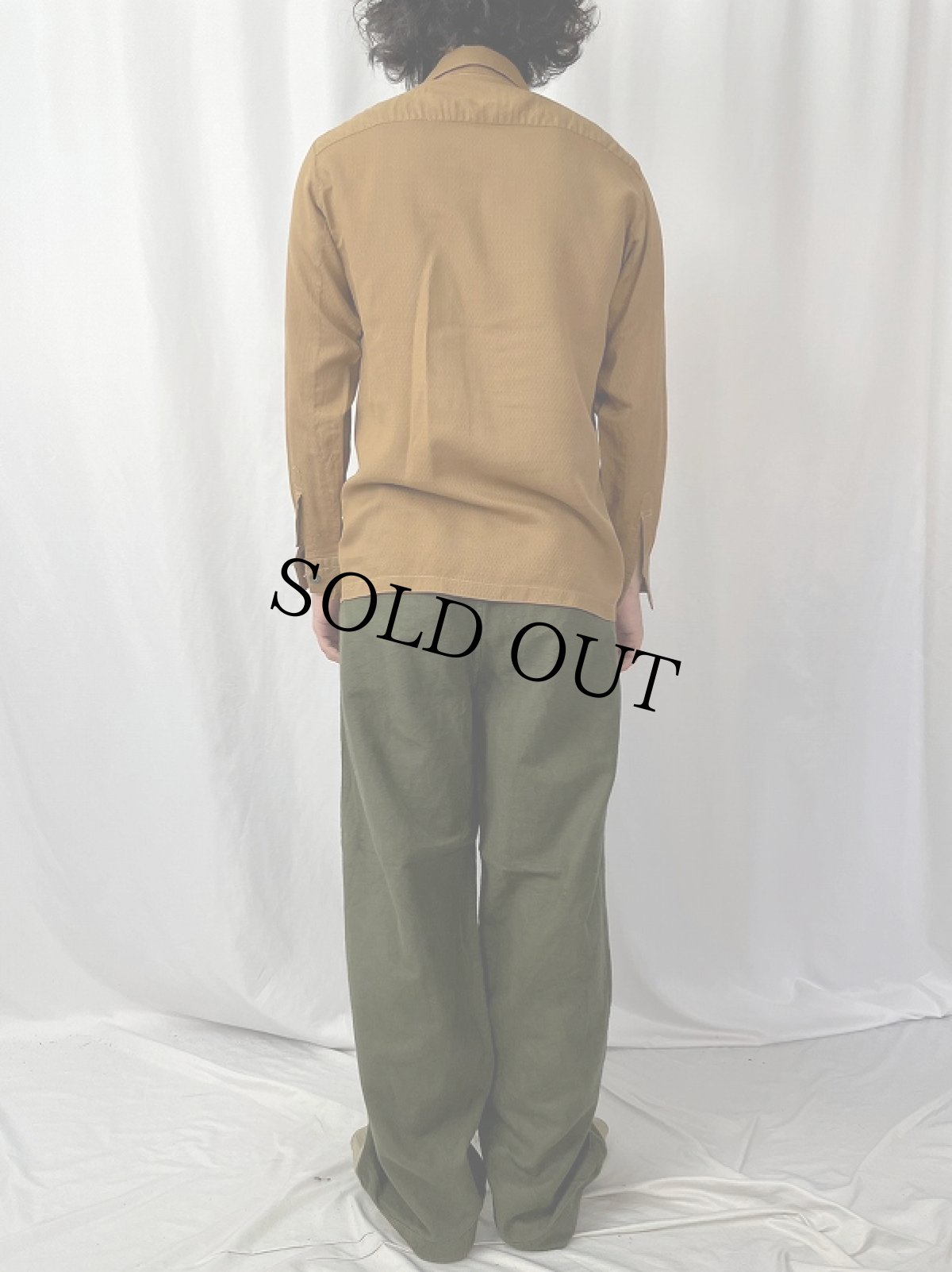 画像4: 60's 東レ テナックス 総柄 オープンカラーシャツ M (4)