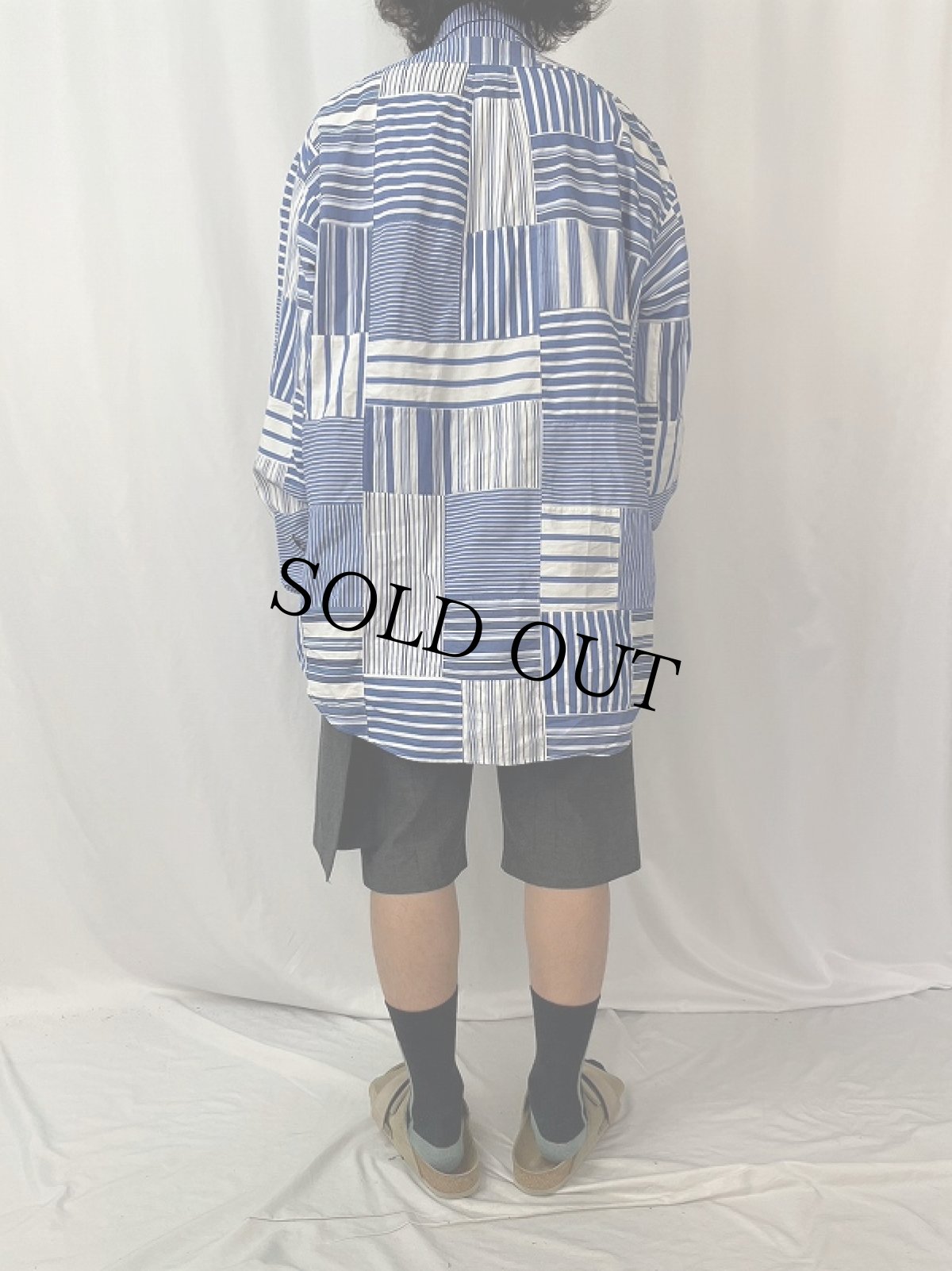 画像4: Ralph Lauren "CLASSIC FIT" パッチワーク コットンボタンダウンシャツ XL (4)