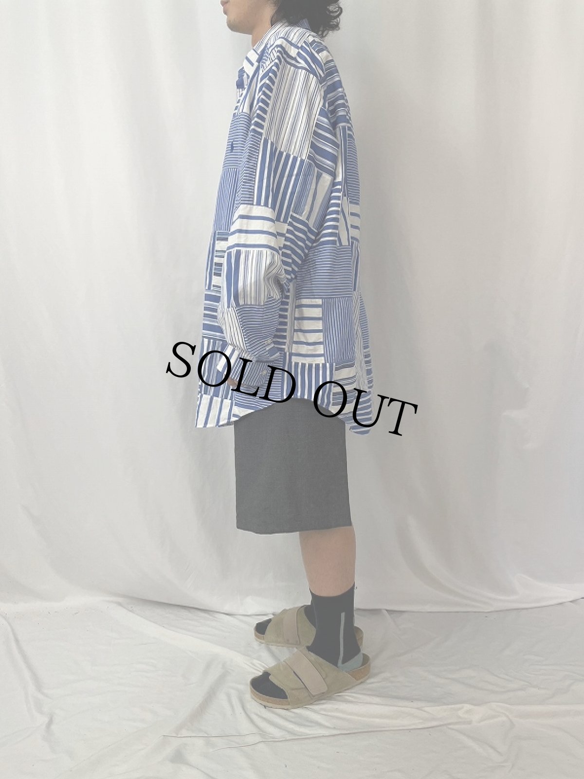 画像3: Ralph Lauren "CLASSIC FIT" パッチワーク コットンボタンダウンシャツ XL (3)