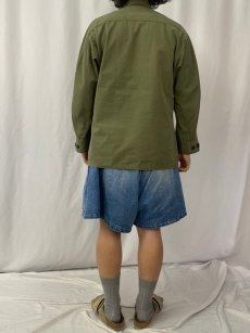 画像4: 70's U.S.ARMY ジャングルファティーグジャケット 4th SMALL-SHORT (4)