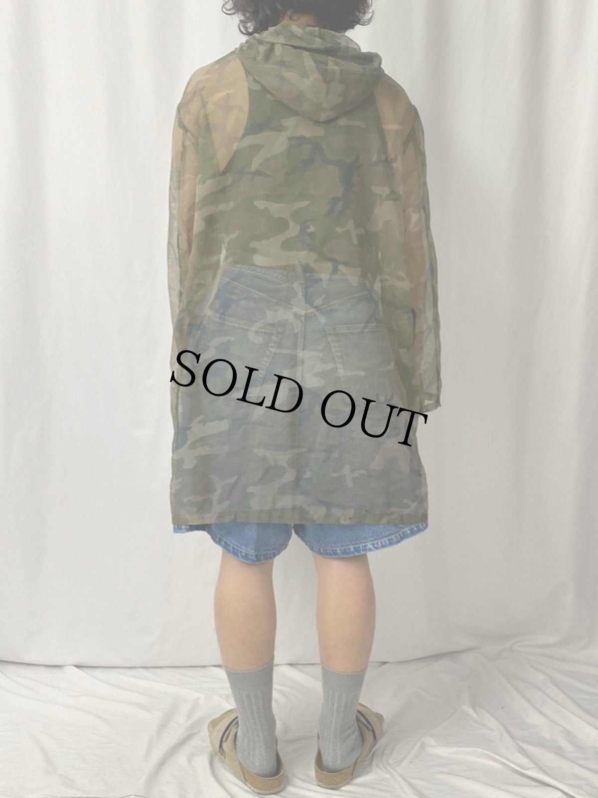 画像4: HUNTING CLOTHES  カモ柄 メッシュジップパーカー (4)