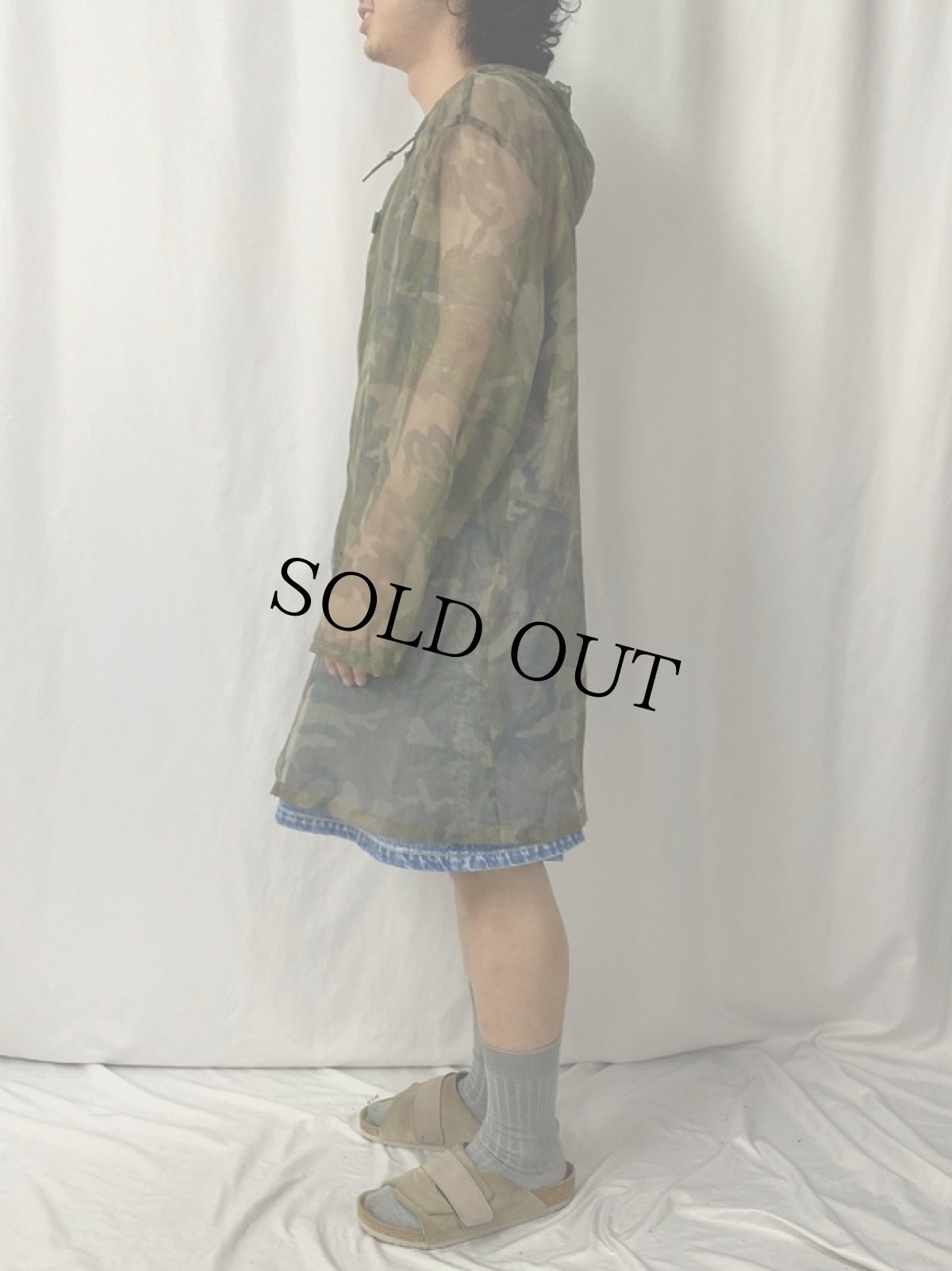 画像3: HUNTING CLOTHES  カモ柄 メッシュジップパーカー (3)