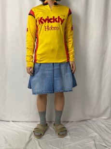 画像2: "Kvickly" フロッキープリント ハーフジップ サイクリングシャツ SIZE3 (2)