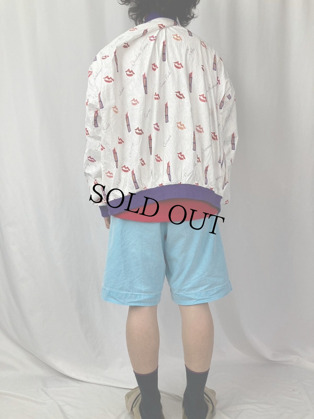 画像4: MARY KAY コスメブランド 総柄 ペーパージャケット XXL (4)