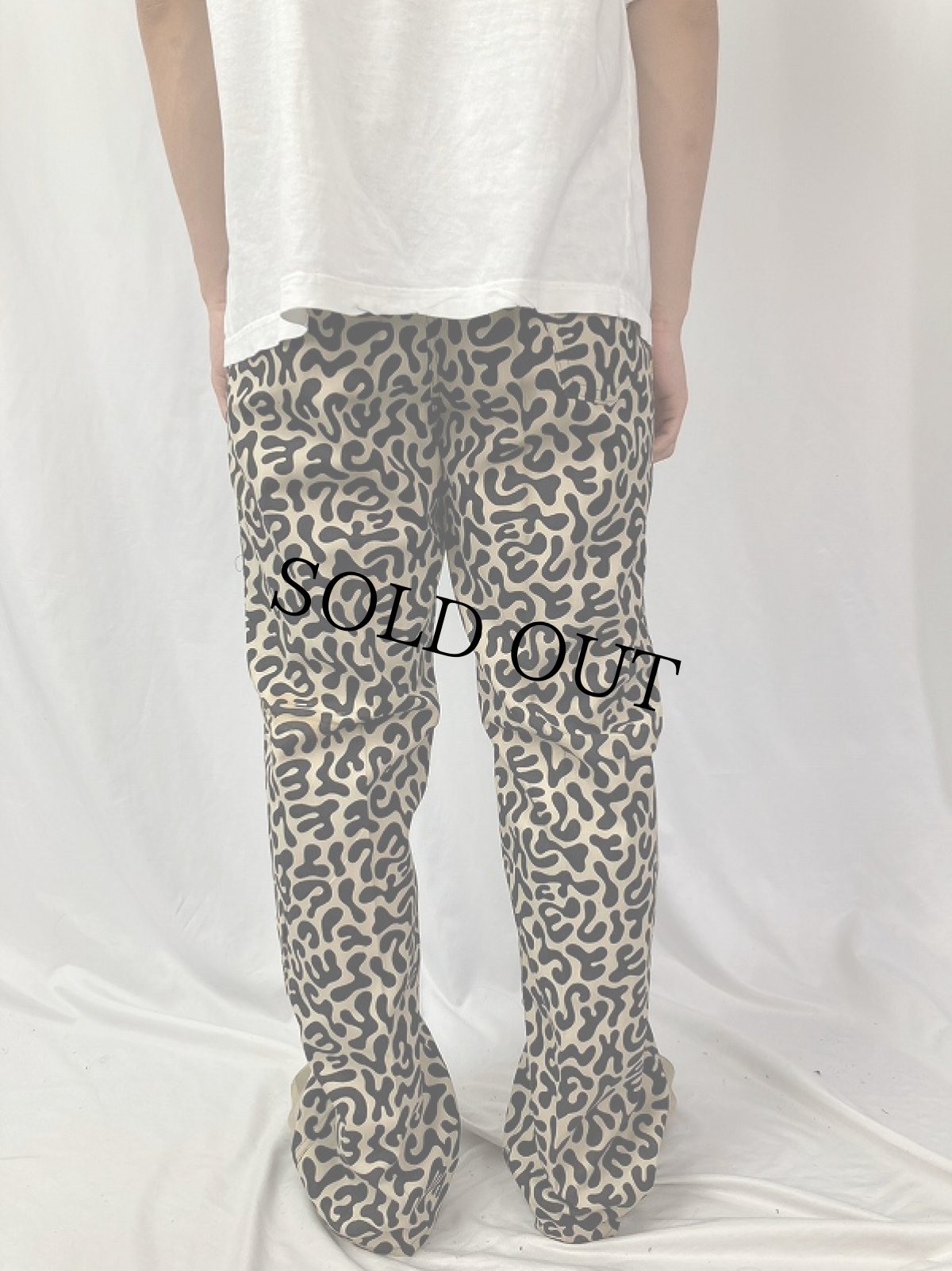 画像3: 70's 韓国 学生軍事訓練用 バクテリア迷彩 HBTパンツ W33 (3)