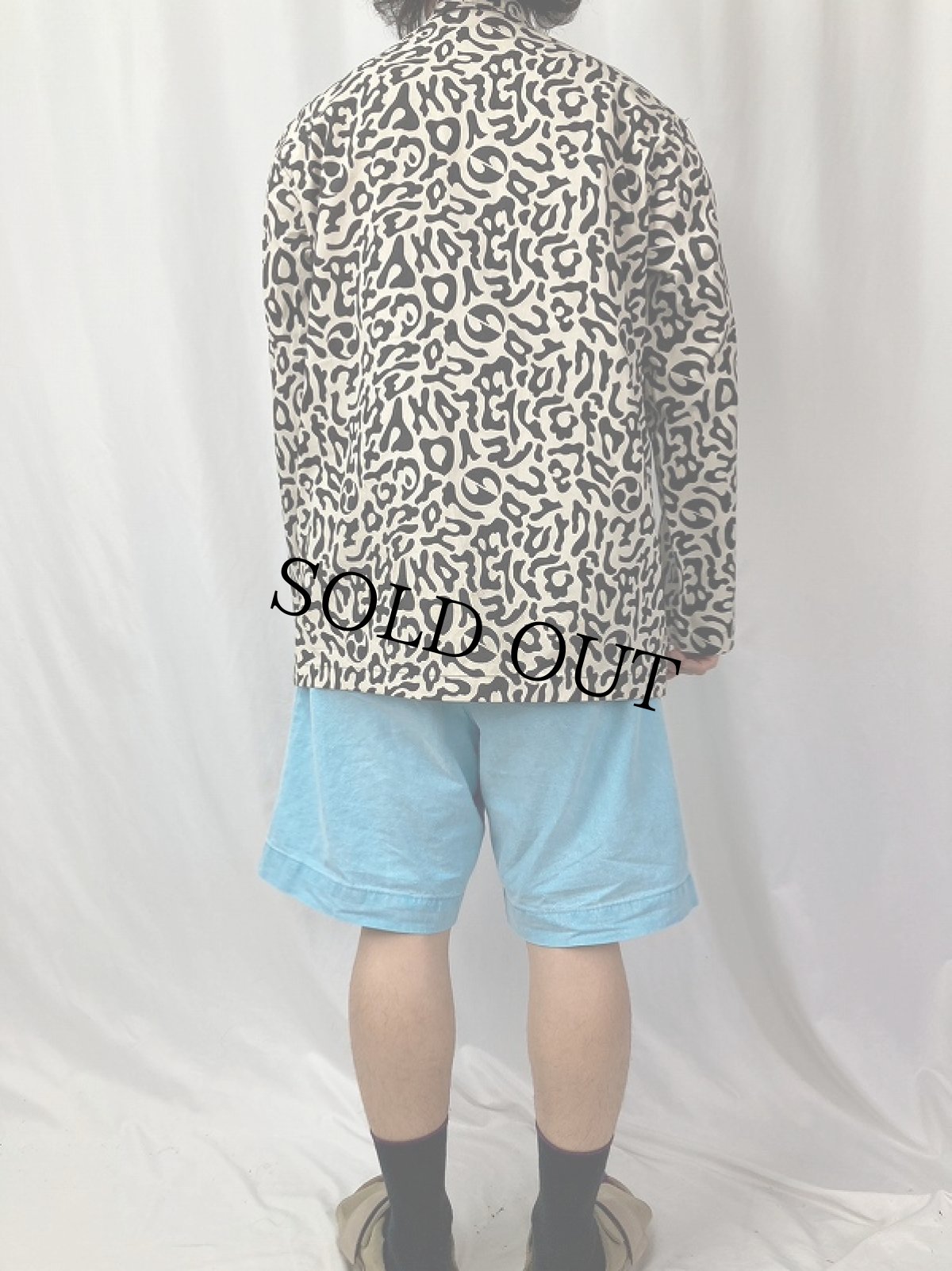 画像4: 70's 韓国 学生軍事訓練用 バクテリア迷彩 HBTシャツ (4)