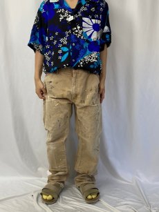 画像2: Carhartt ペンキペイント ダブルニー ダックペインターパンツ W35 (2)