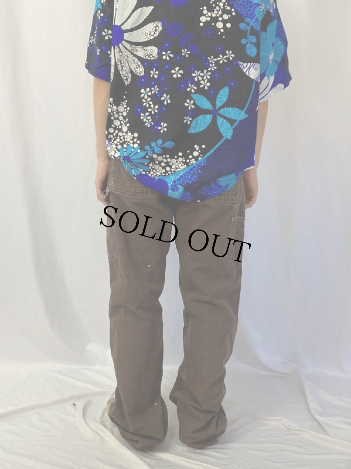 画像4: Carhartt ペンキペイント ダブルニー ダックペインターパンツ W32 (4)