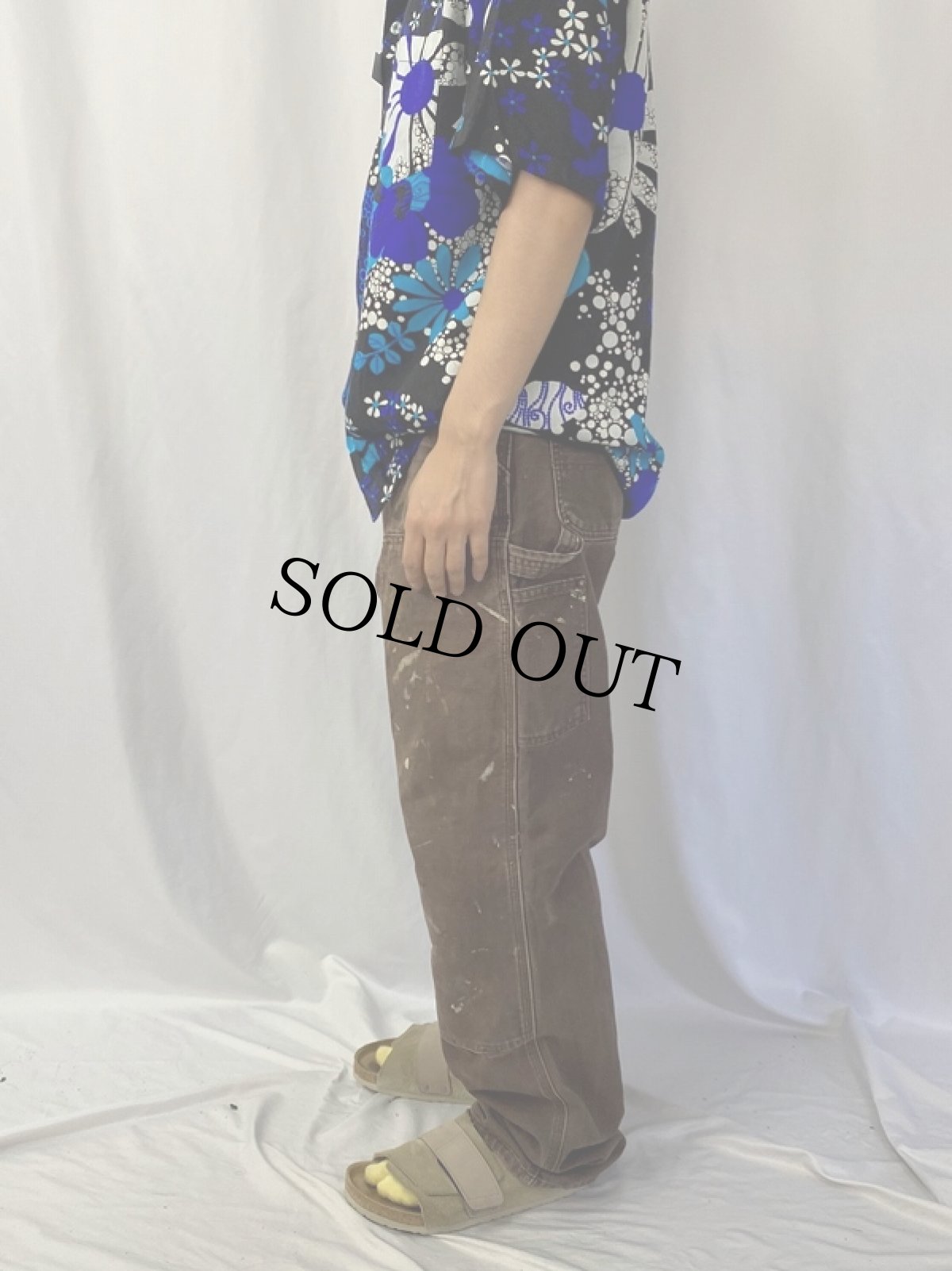 画像3: Carhartt ペンキペイント ダブルニー ダックペインターパンツ W32 (3)