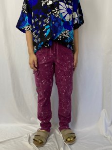 画像2: 【SALE】 POLO Ralph Lauren ペンキペイント ヘリンボーンツイル デザインカーゴパンツ W24-32 (2)