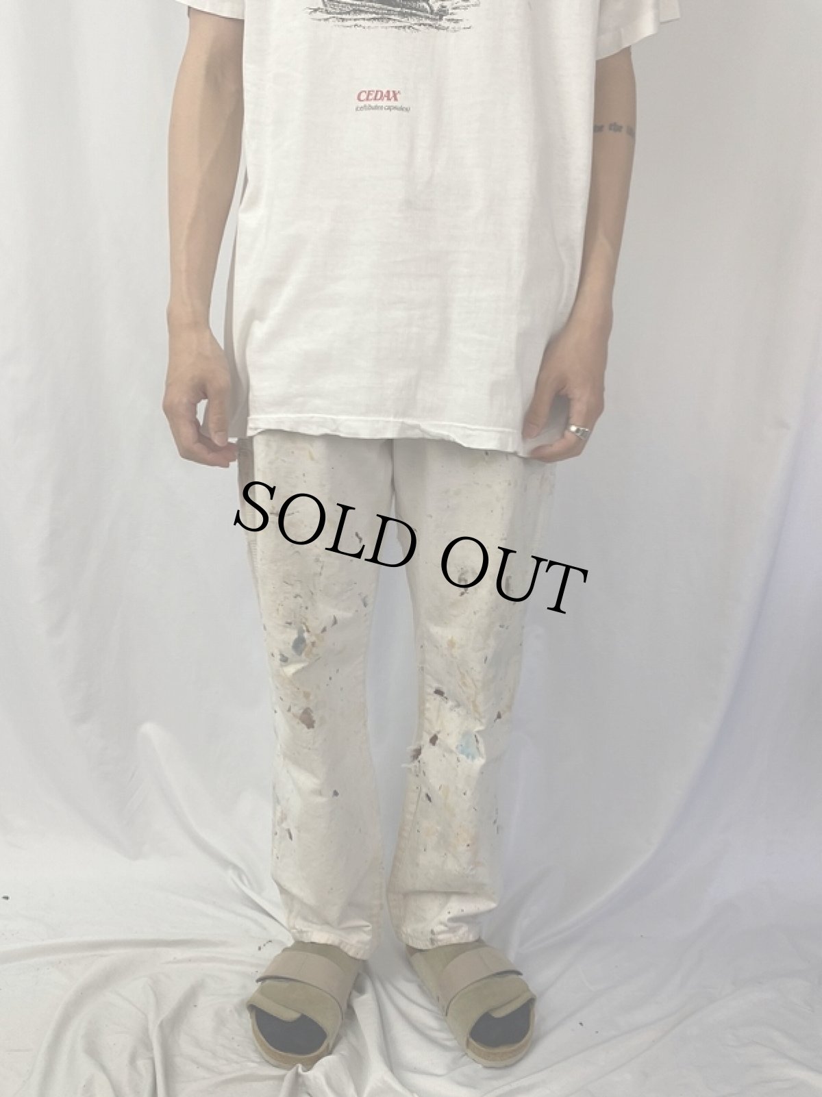 画像2: Dickies ペンキペイント ペインターパンツ W31 (2)