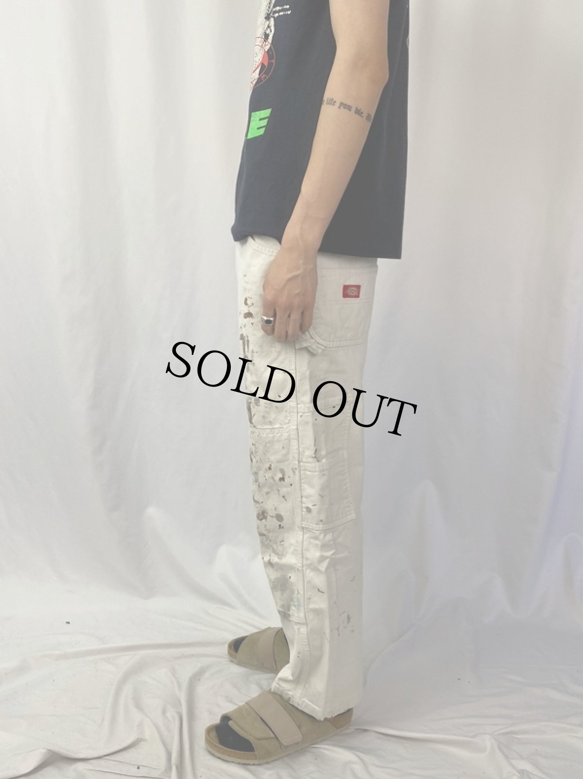 画像3: Dickies ペンキペイント ペインターパンツ W34 (3)