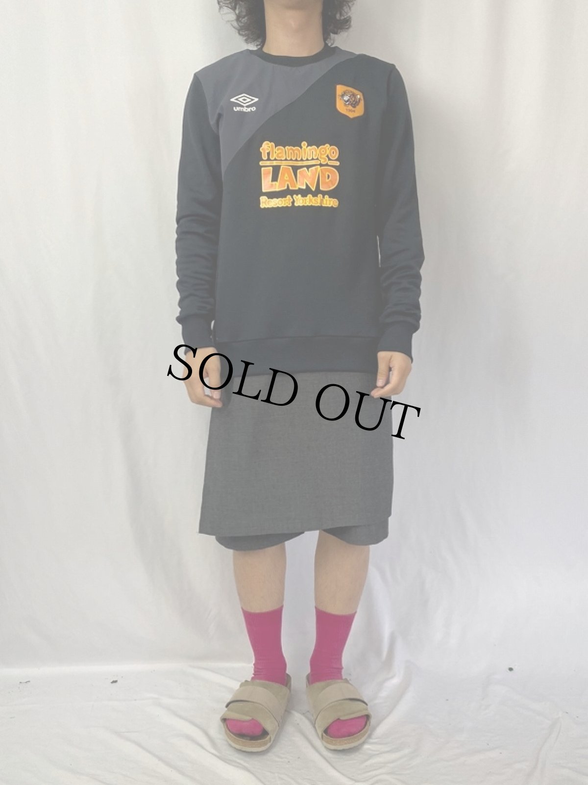 画像2: UMBRO "flamingo LANDO" ポリエステルスウェット L (2)