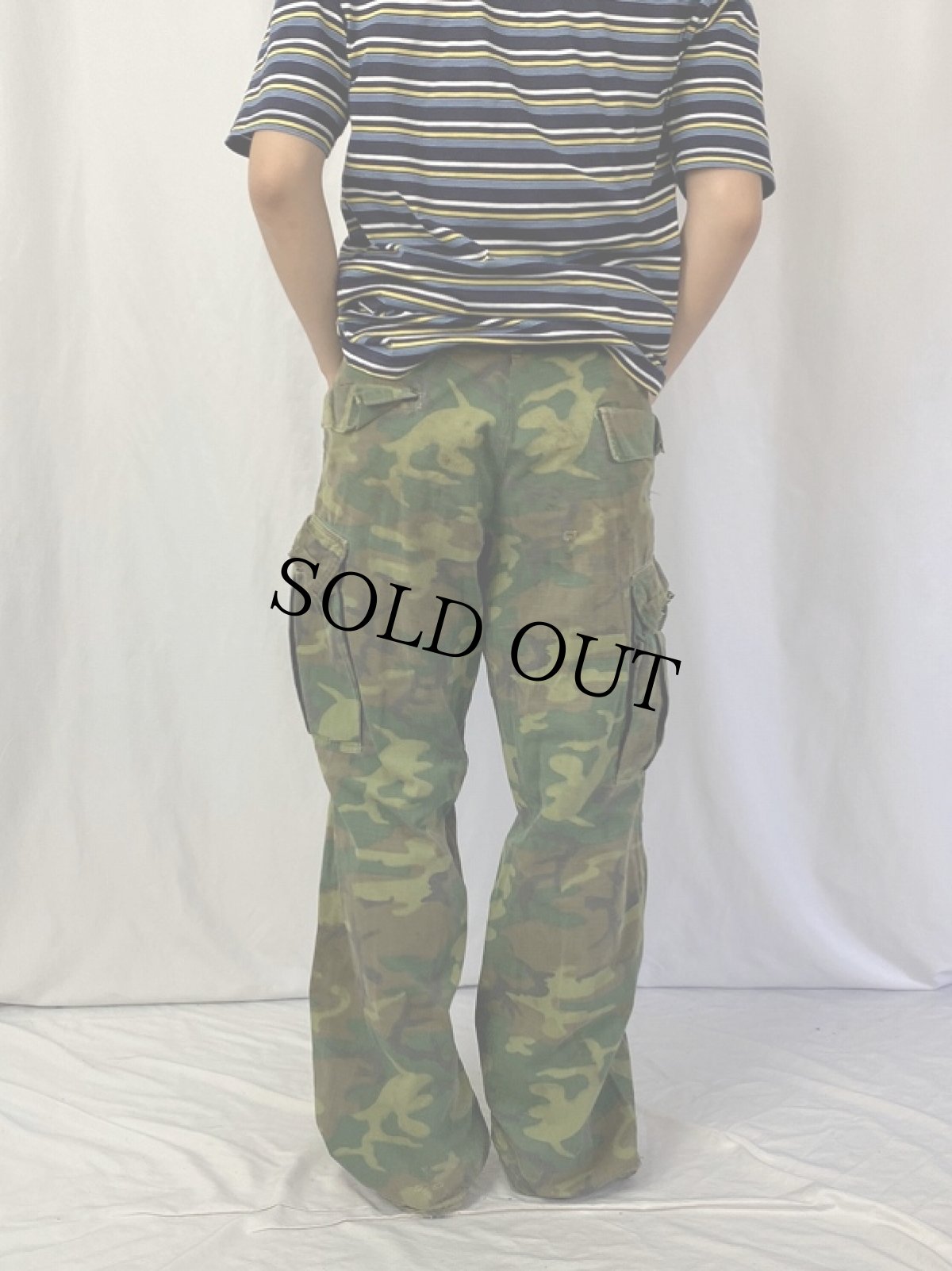 画像4: 60's U.S.ARMY ERDL迷彩 ブラウンリーフ ジャングルファティーグパンツ 5th MEDIUM-REGULAR (4)