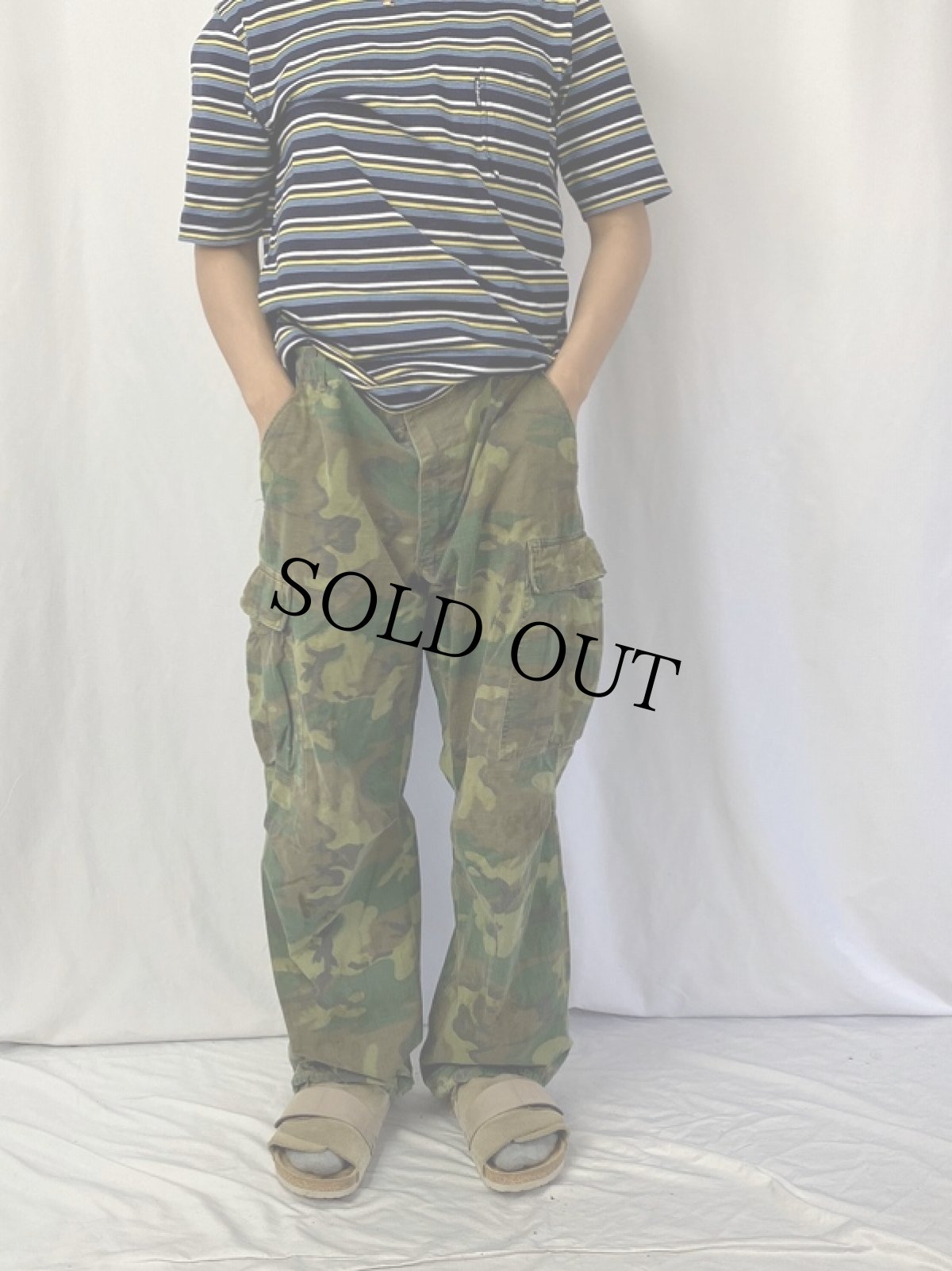 画像2: 60's U.S.ARMY ERDL迷彩 ブラウンリーフ ジャングルファティーグパンツ 5th MEDIUM-REGULAR (2)