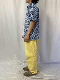 画像3: 70's JCPenney 総柄 ジャガード織 シャツ XL (3)