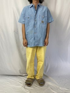 画像2: 80〜90's POLO COUNTRY Ralph Lauren シャンブレーシャツ S (2)