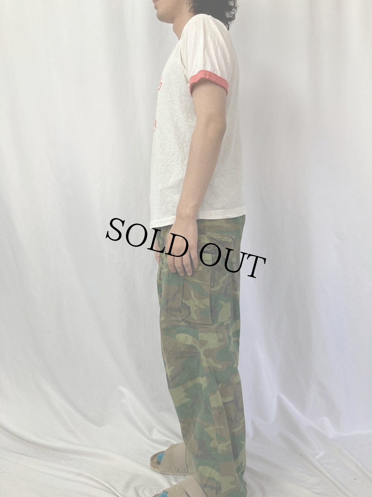 画像3: 80's "BATTLING BRAVO" プリントリンガーTシャツ (3)