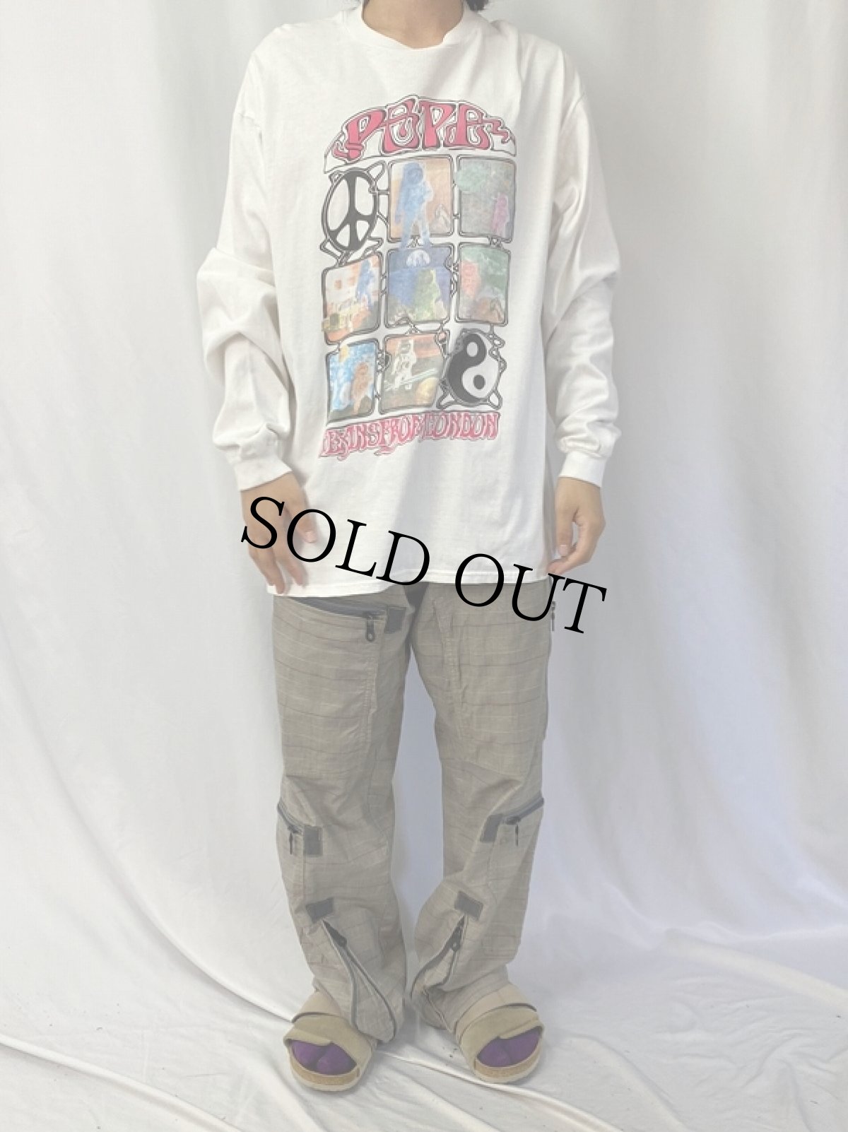 画像2: PEPE USA製 "PEPE JEANS FROM LONDON" プリントロンT (2)