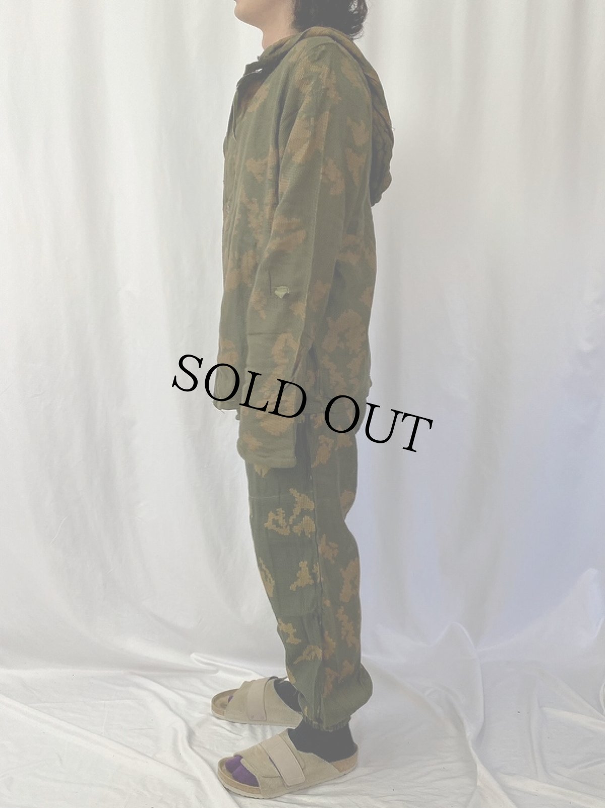 画像3: 80's ロシア・ソビエト軍 ベリョーズカパターン KZSオーバーパーカー/パンツ SETUP DEADSTOCK SIZE1 (3)