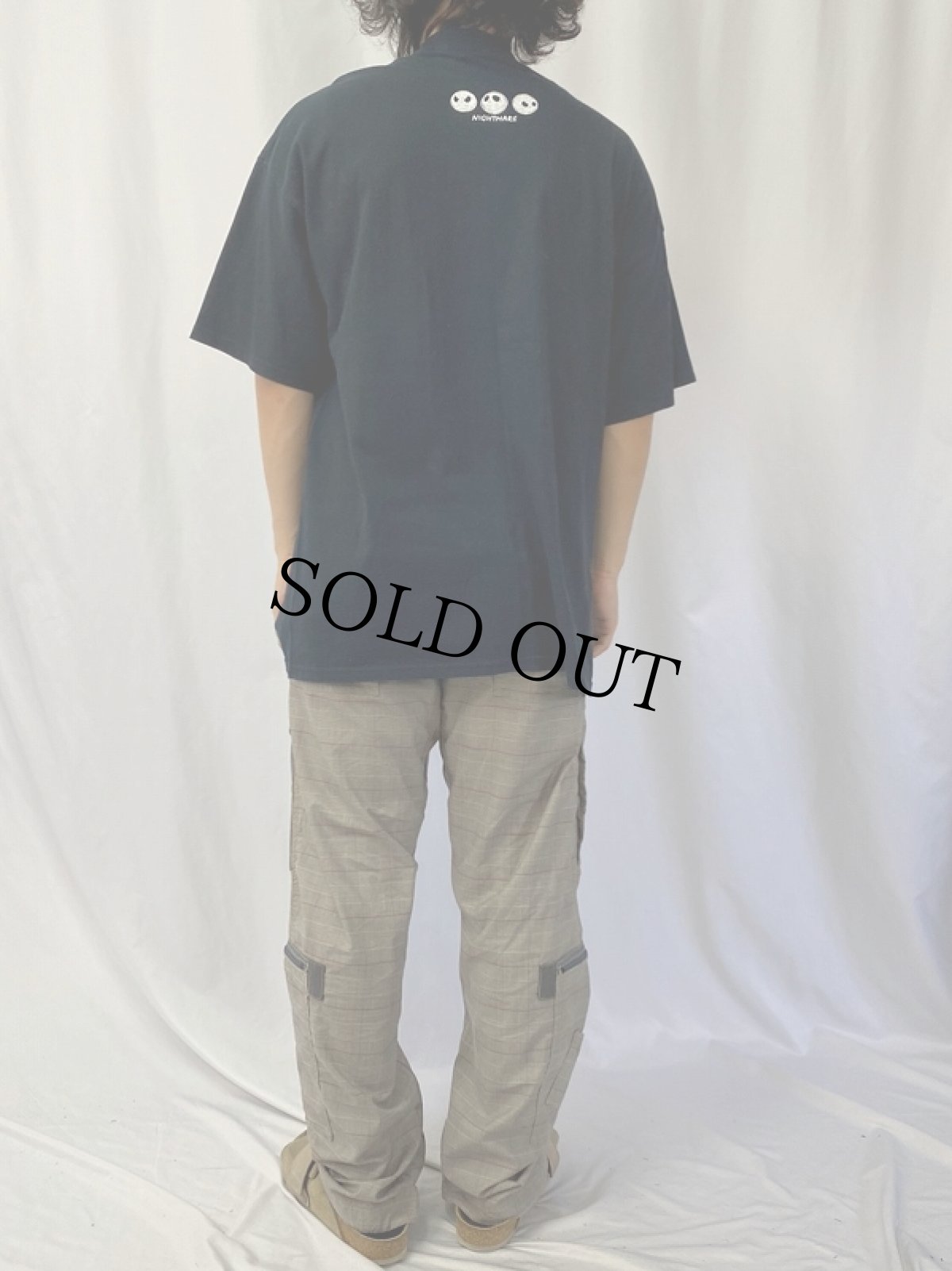 画像4: The Nightmare Before Christmas "Jack Skellington" キャラクタープリントTシャツ XL (4)