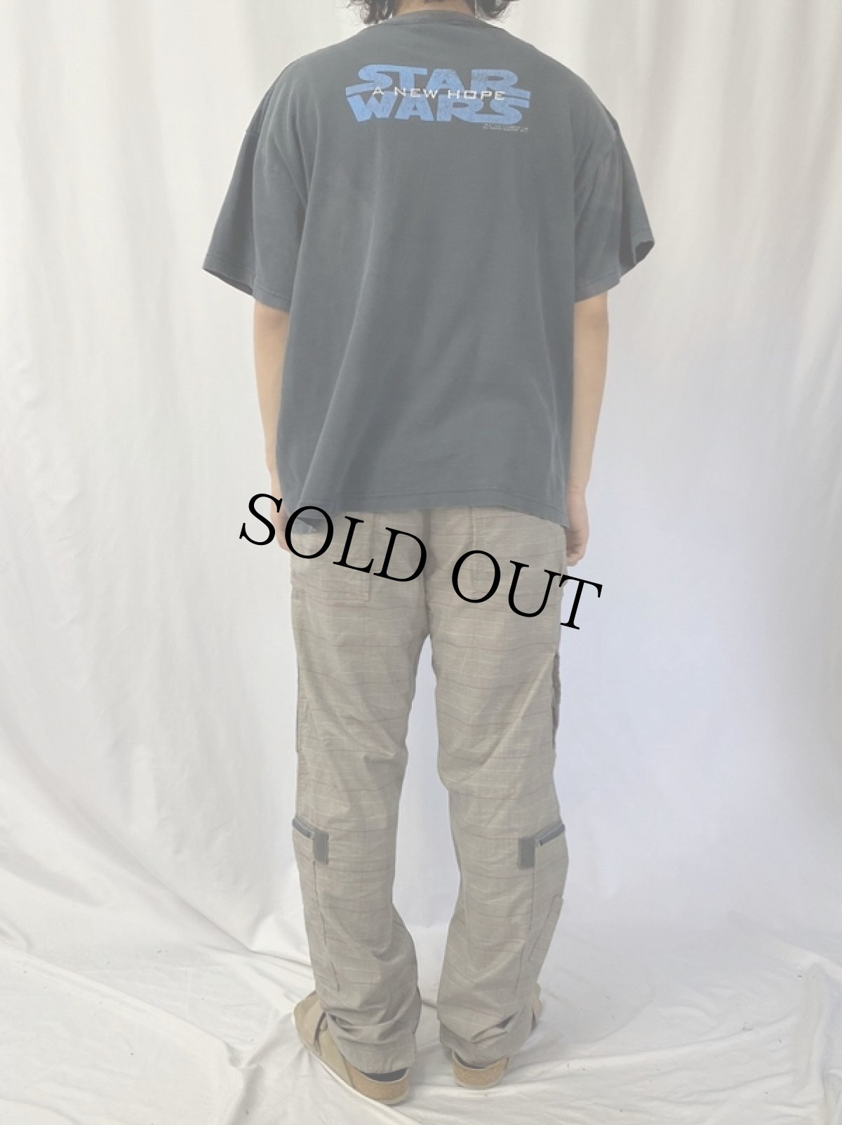 画像4: 90's STAR WARS A NEW HOPE "Darth Vader" キャラクタープリントTシャツ (4)