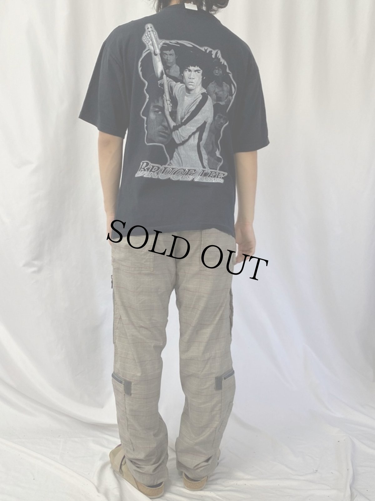 画像4: Bruce Lee ハリウッド俳優プリントＴシャツ XL (4)