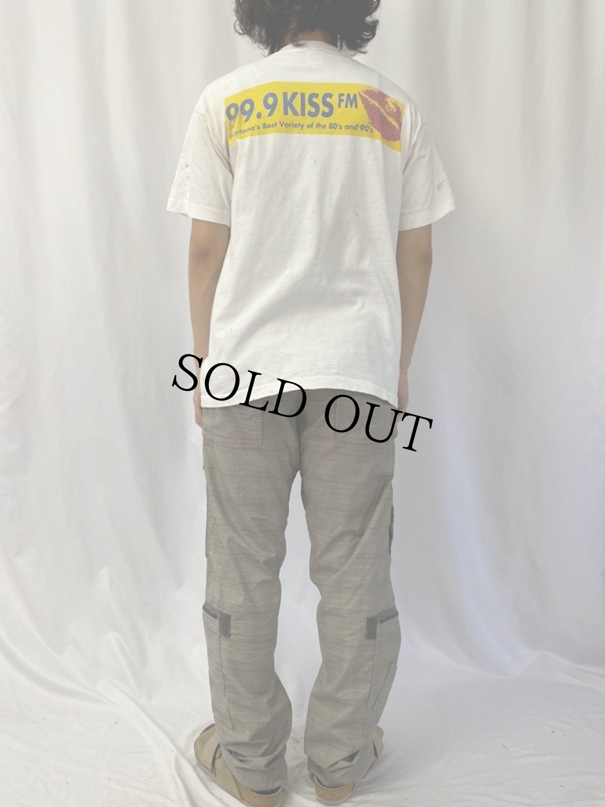画像5: 90's WKSF USA製 "99.9 KISS" ラジオ局プリントポケットTシャツ L (5)